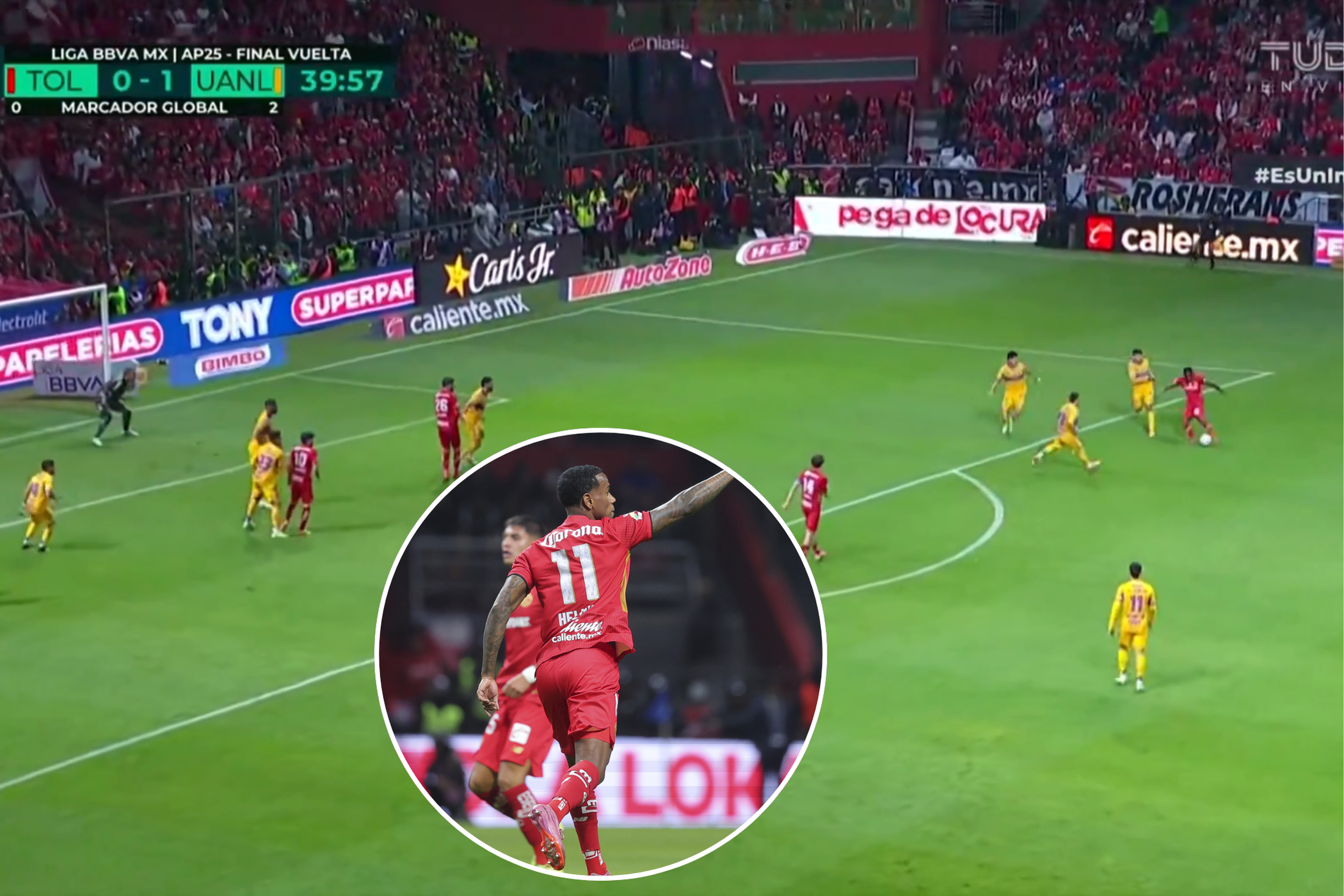 VIDEO Espectacular golazo de Helinho en la final del Apertura